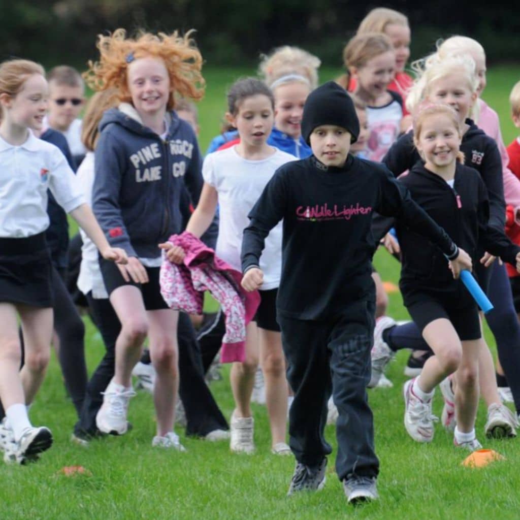 Oscar and children marathon relay